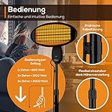 Tronitechnik® Infrarot Standheizer Heizstrahler Terrassenheizer Terrassenstrahler Wärmestrahler für die Terrasse, 2000 Watt, schwarz, Innen & Außen, höhenverstellbar, neigbar - 4