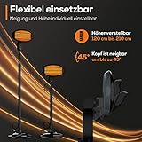 Tronitechnik® Infrarot Standheizer Heizstrahler Terrassenheizer Terrassenstrahler Wärmestrahler für die Terrasse, 2000 Watt, schwarz, Innen & Außen, höhenverstellbar, neigbar - 6