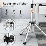 TRESKO Infrarot Heizstrahler 2500W mit Fernbedienung | Wärmestrahler elektrisch mit 3 Heizstufen | Terrassenstrahler Innen & Außen | Infrarotstrahler höhenverstellbar - 3