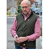 Alpenheat Beheizte Fleece Weste, Olivgrün, M, AJ4G - 6